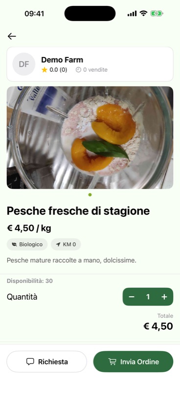 Dettaglio di un annuncio con prenotazione